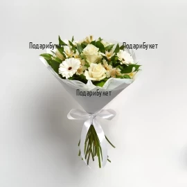 Send bouquet of lilies, lisianthuses and roses to Sofia, Plovdiv, Varna.