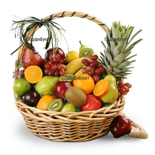 Доставка на огромна кошница с плодове