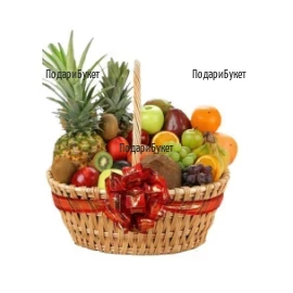 Доставка на витаминозна кошница с разнообразни плодове в София, Бургас