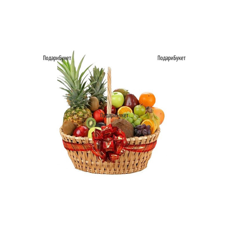 Send vitaminous basket with various fruits to Sofia, Burgas