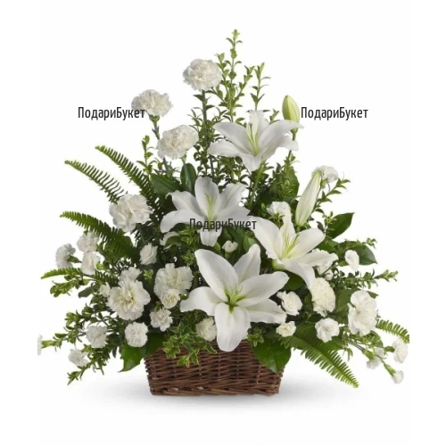 Send flower basket to Sofia, Plovdiv,Varna, Burgas.