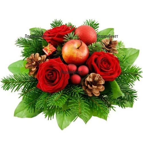 Order online bouquet for the Christmas and for the New Year