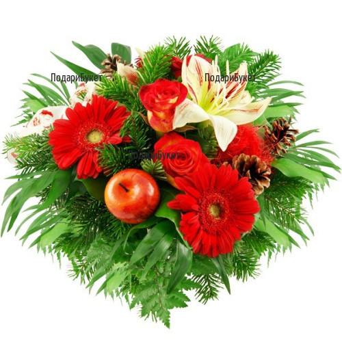 Send bouquet of flowers for the Christmas and for the New Yeat