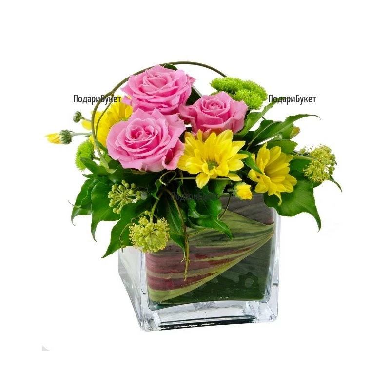 Send arrangement with flowers to Dobrich, Ruse, Haskovo