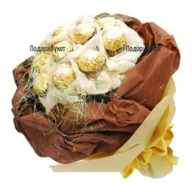 Поръчка на букет от луксозни бонбони Ferrero Rocher в Русе, Хасково