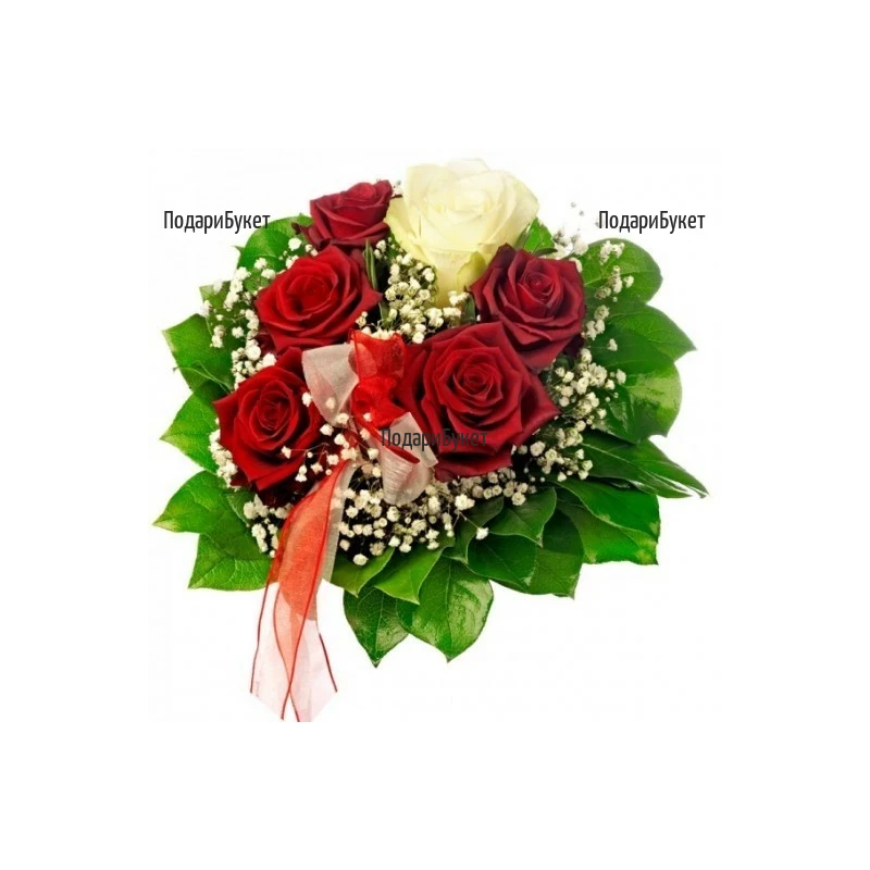 Send flowers and bouquet of roses by courier