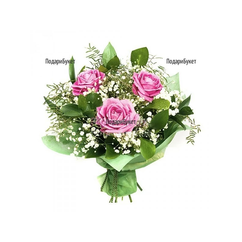 Send bouquet of pink roses to Sofia, Plovdiv, Varna, Burgas.