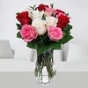 Delivery of romantic bouquet of roses