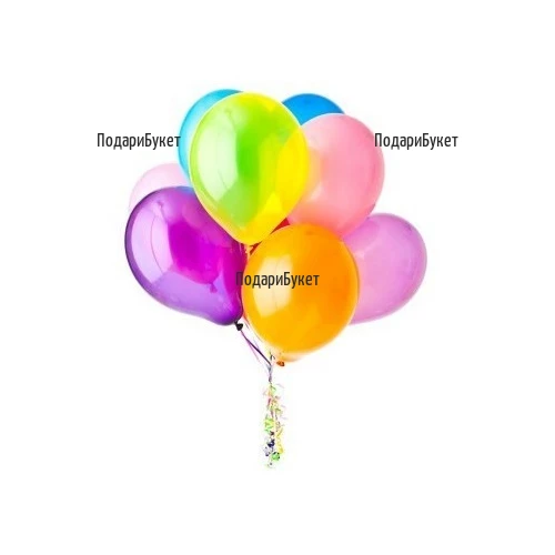 Order and delivery of 9 helium balloons to Sofia.