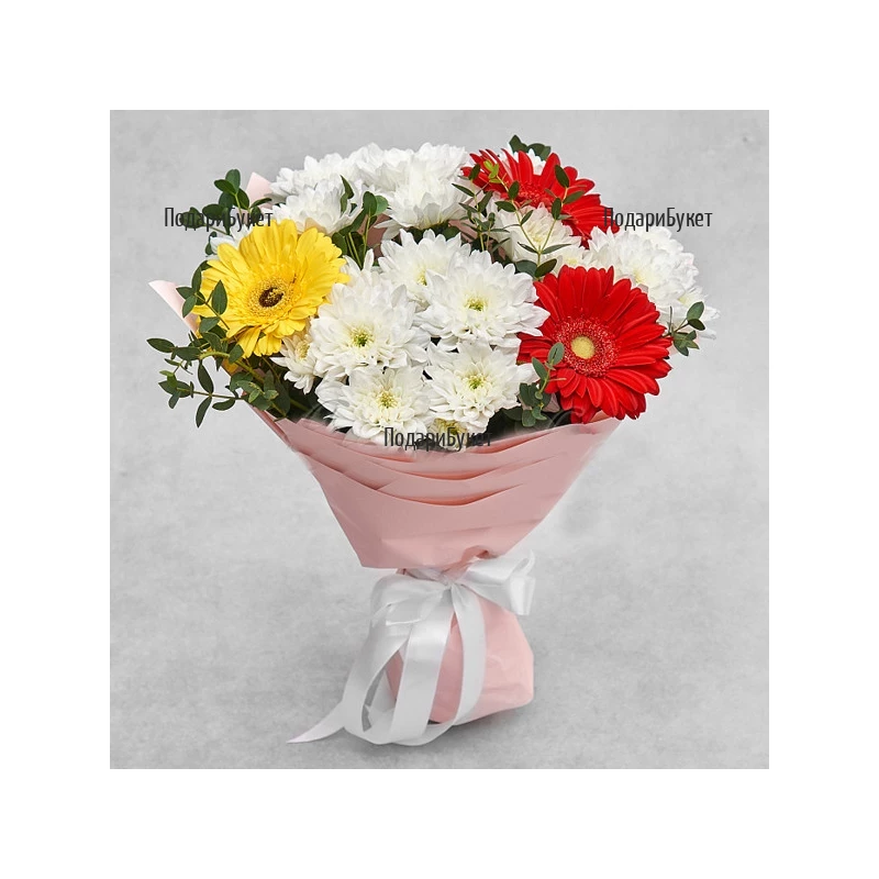 Send bouquet of yellow chrysanthemums to Sofia