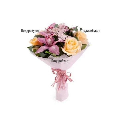 Send exotic bouquet of orchids and roses to Sofia, Ruse, Haskovo