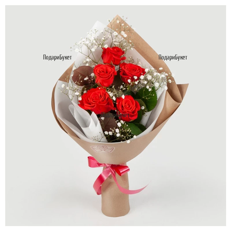 Order online flowers and bouquet of roses