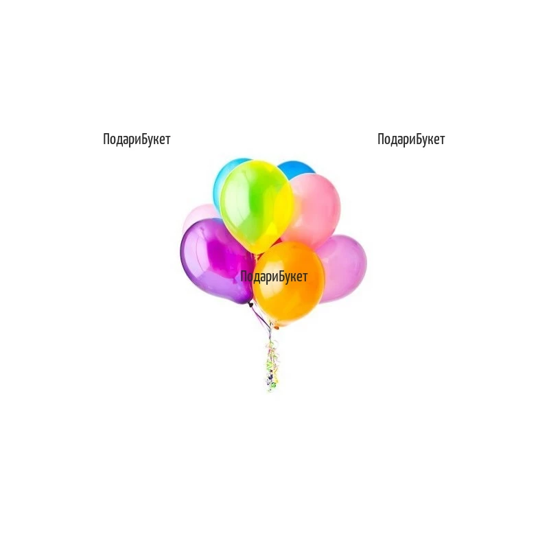 Order and delivery of 5 helium balloons to Sofia, Plovdiv